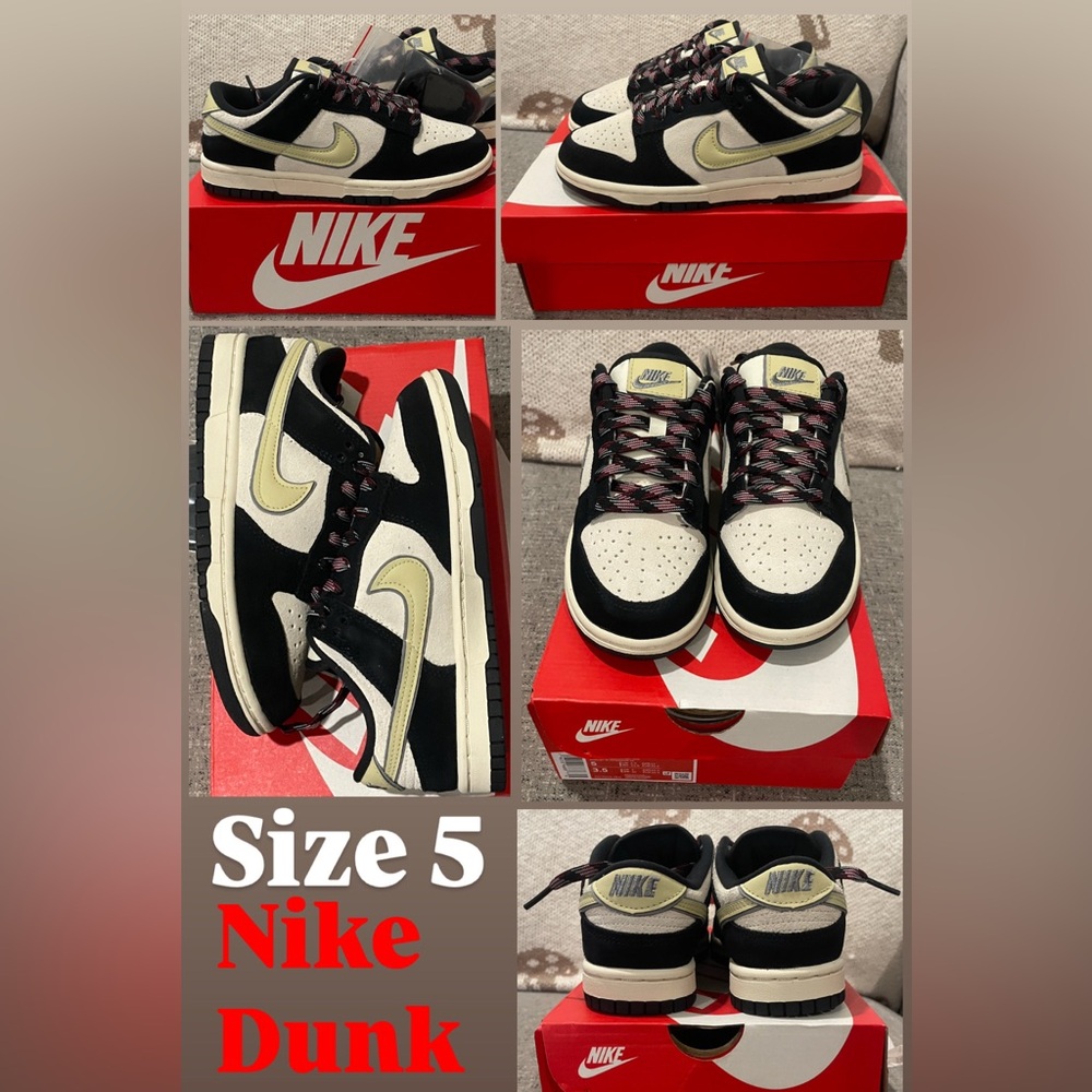 Nike Dunk Low - Black and Cream